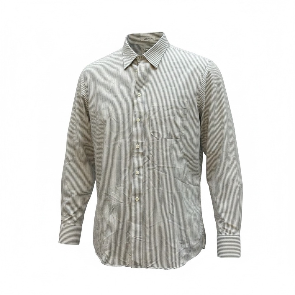 Vintage Burberrys of‎ London Mens Pinstripe Cotton Button Down Shirt Size 16-34